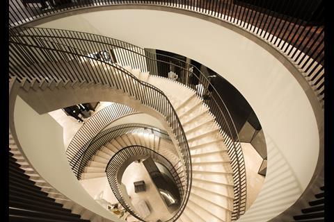 Burberry flagship Shanghai store staircase